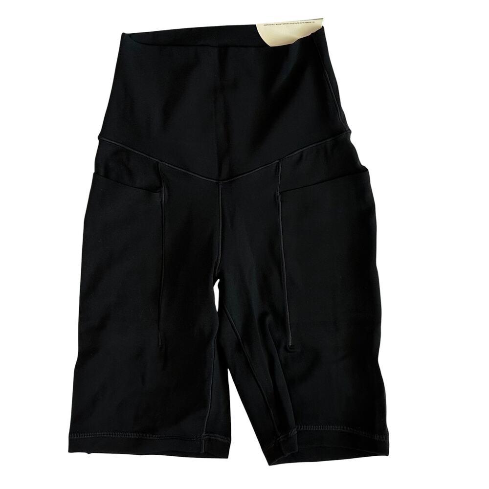 NWT Aerie Offline Real Me Hi-Rise Pocket Bike Short 7" Inseam Black Size XXS - Picture 2 of 8